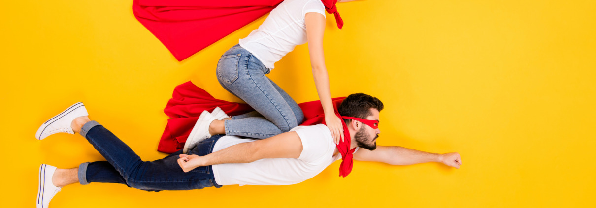 Superheroes in love